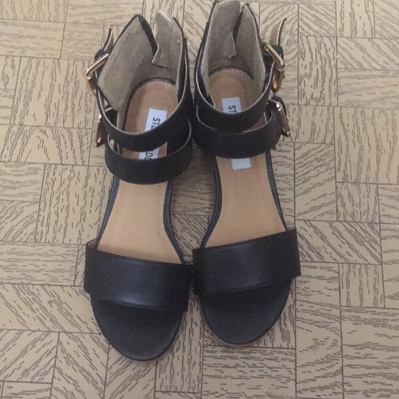 Black and beige Steve Madden Women’s low-heeled sandals Size 37 - Picture 4 of 4